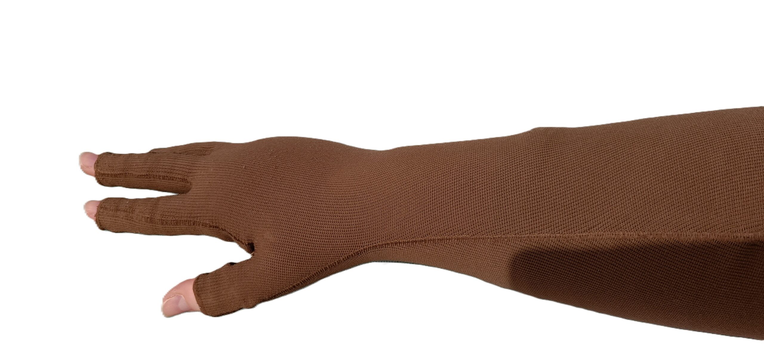 Manchon rectiligne gant doigt long attenante