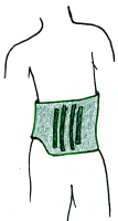 dessin ceinture lombaire sur mesure